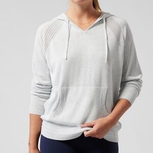 Athleta Evergreen Hoodie Sweater Mint Green Size Small